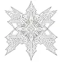 cybersigilism neotribal y2k cross tattoo design idea