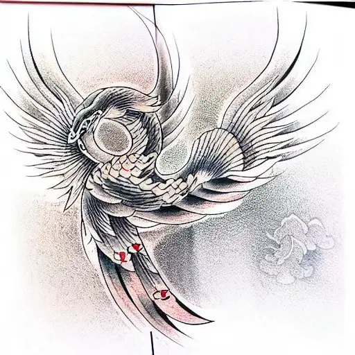 Phoenix tattoo design idea