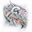 Phoenix tattoo design idea