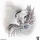 Phoenix tattoo design idea