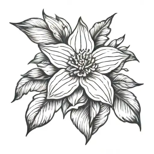 Paperwhite flower tattoo tattoo design idea