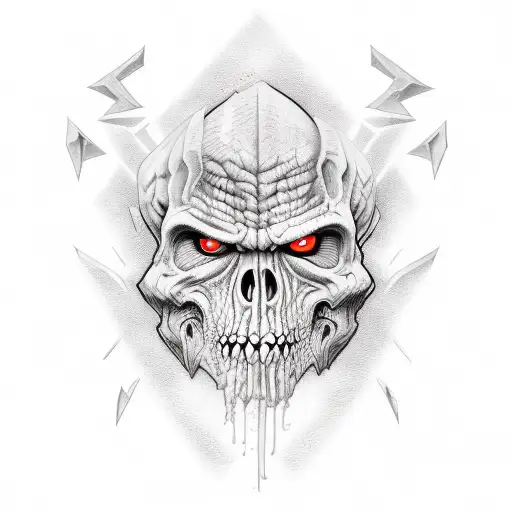 aggrogoth lines tattoo design idea