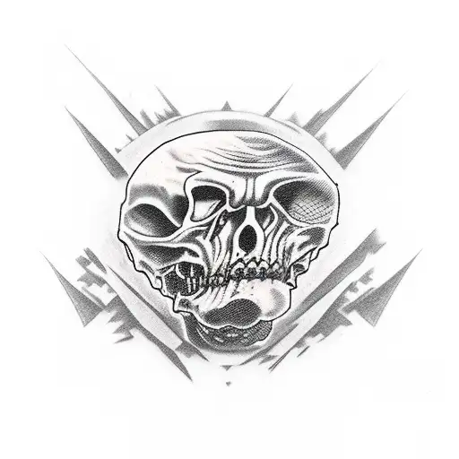 aggrogoth lines tattoo design idea