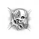 aggrogoth tattoo design idea