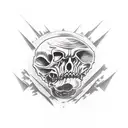 aggrogoth lines tattoo design idea