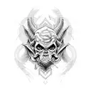 aggrogoth lines tattoo design idea