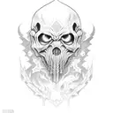 aggrogoth lines tattoo design idea