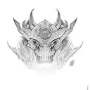 aggrogoth lines tattoo design idea