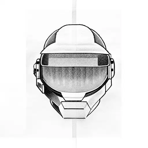 daft punk wearing kimono in front of a japanese temple tattoo design idea