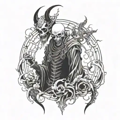 shinigami tattoo design idea