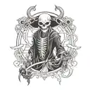 shinigami tattoo design idea