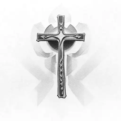 Catholic Cross tattoo design idea