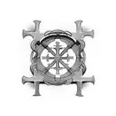 Catholic Cross tattoo design idea