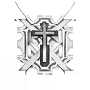 Catholic Cross tattoo design idea