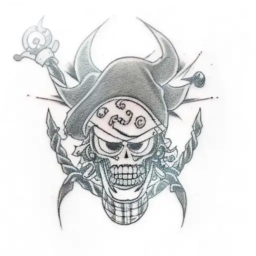 Tatto inspired by the tattoo on the chest of Trafalgar law from the anime one piece with a more floral design  tattoo design idea