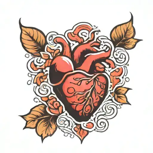 thumb print heart roshi  tattoo design idea