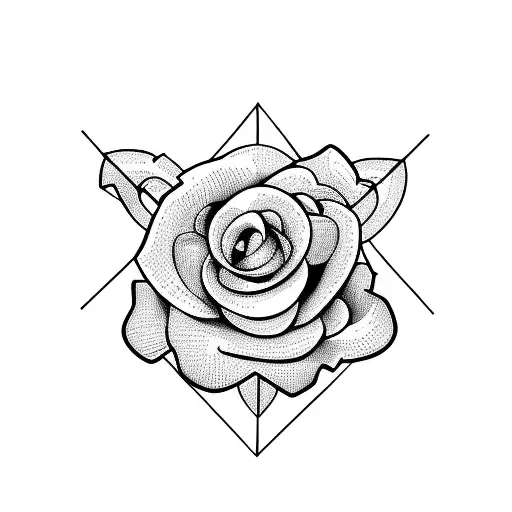 cross with a roseary tattoo design idea