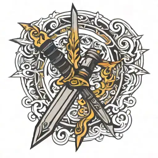 switchblade tattoo design idea