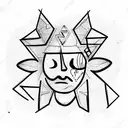 rapper with skingun tattoo design idea