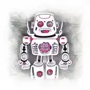 robot whore tattoo design idea