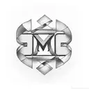 the letter m tattoo design idea