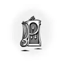 Irish harp tattoo design idea