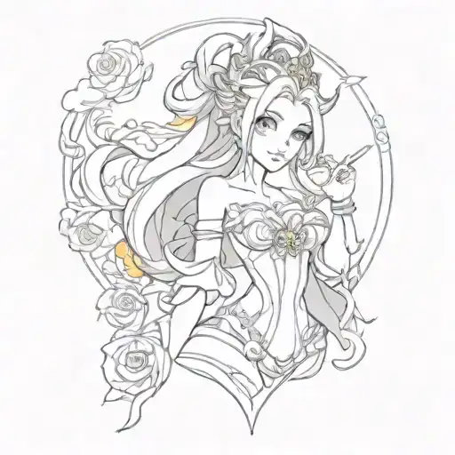 Seraphine from League Of Legends tattoo design idea