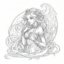 Seraphine from League Of Legends tattoo design idea