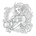 Seraphine from League Of Legends tattoo design idea