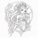 Seraphine from League Of Legends tattoo design idea