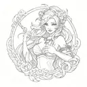 Seraphine from League Of Legends tattoo design idea