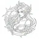 Seraphine from League Of Legends tattoo design idea