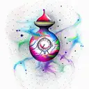 magic bump tattoo design idea