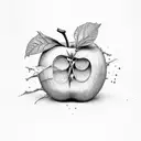 rotten apple nyc train  tattoo design idea