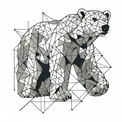 POLAR BEAR STANDING ON ITS HIND LEGS tattoo design idea