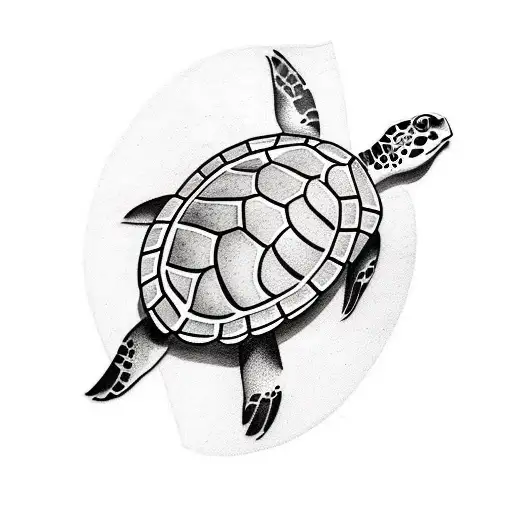  turtle tattoo design idea