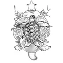  turtle tattoo design idea