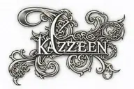 'kaizen' Old English font with fading tattoo on arm tattoo design idea