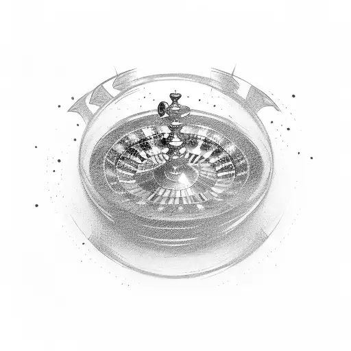  Roulette casino 15-08-19, Arme de poing,  Bouteille de Whisky,  tattoo design idea