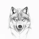 Tête de loup mi réel mi origami, Roulette casino 15-08-19, Arme de poing,  Bouteille de Whisky,  tattoo design idea