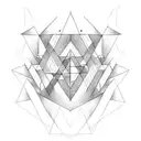 Triangle tattoo design idea