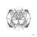 Triangle tattoo design idea