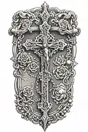 Rosary tattoo design idea