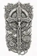 Rosary tattoo design idea