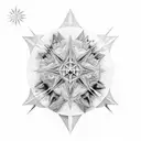 Celestial alignment tattoo design idea