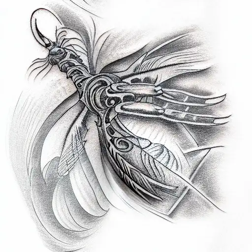 flea tattoo design idea