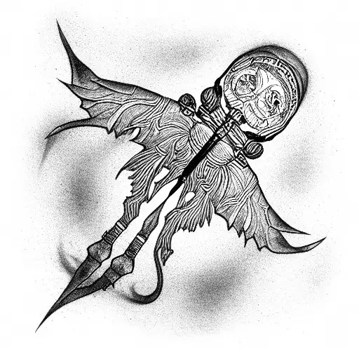 flea tattoo design idea