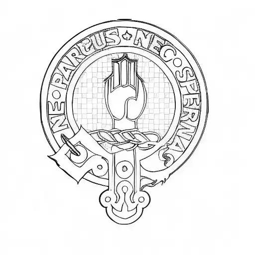add Celtic dragons and snakes around the crest tattoo design idea