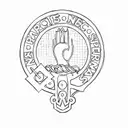 add Celtic dragons and snakes around the crest tattoo design idea