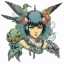 ghost in the shell tattoo design idea